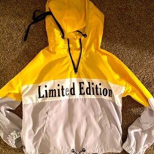 “Limited Edition” windbreaker hoodie